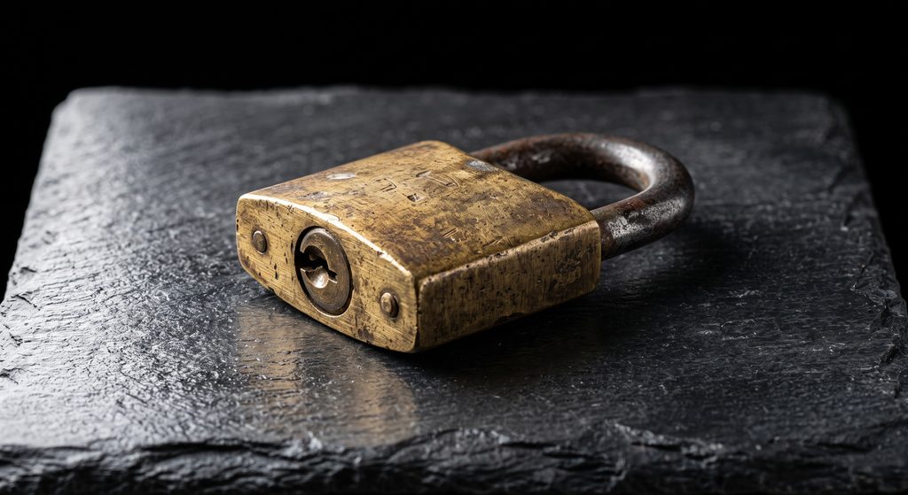 dérives du rôle de propriétaire, cadenas fermé sans clé visible