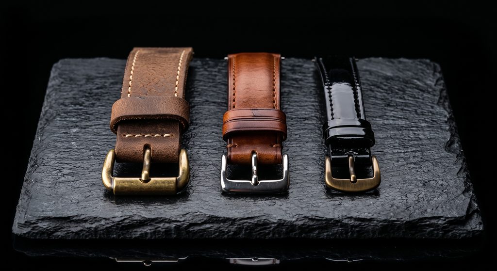 dominant, maître, sadique et caregiver, trois sangles de cuir différentes