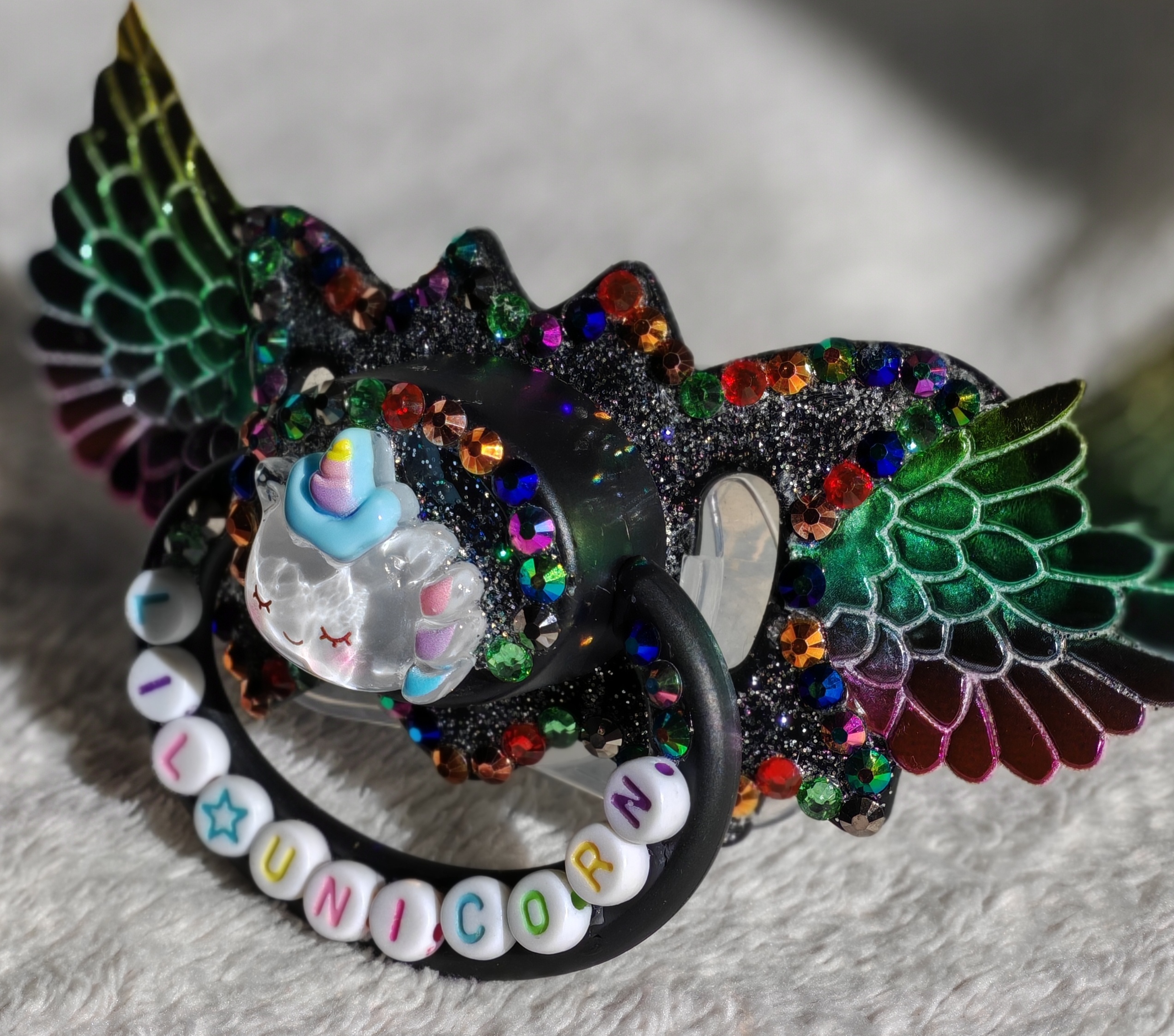 Lil★Unicorn – Tétine adulte décorée main – Image 2