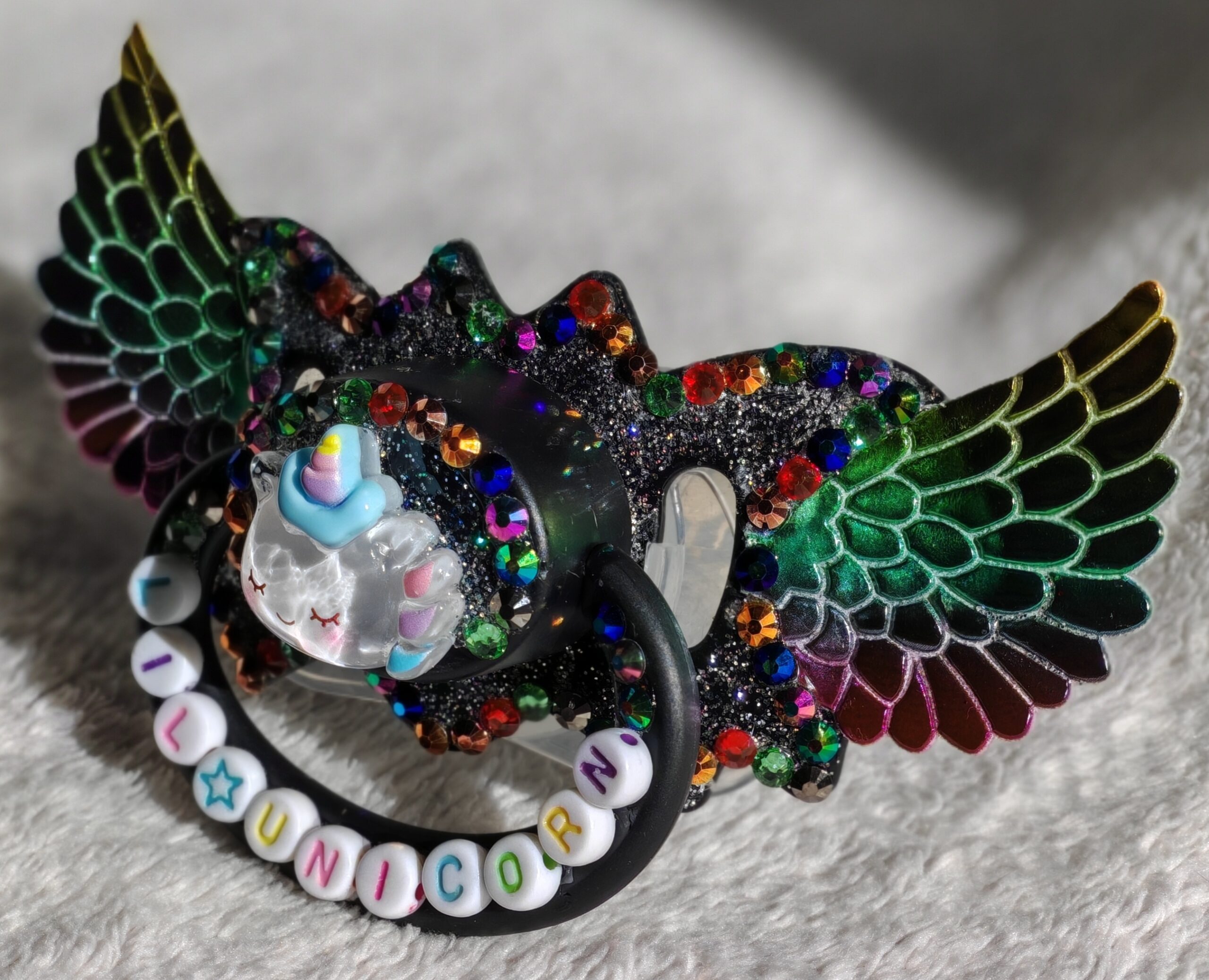 Lil★Unicorn – Tétine adulte décorée main – Image 3