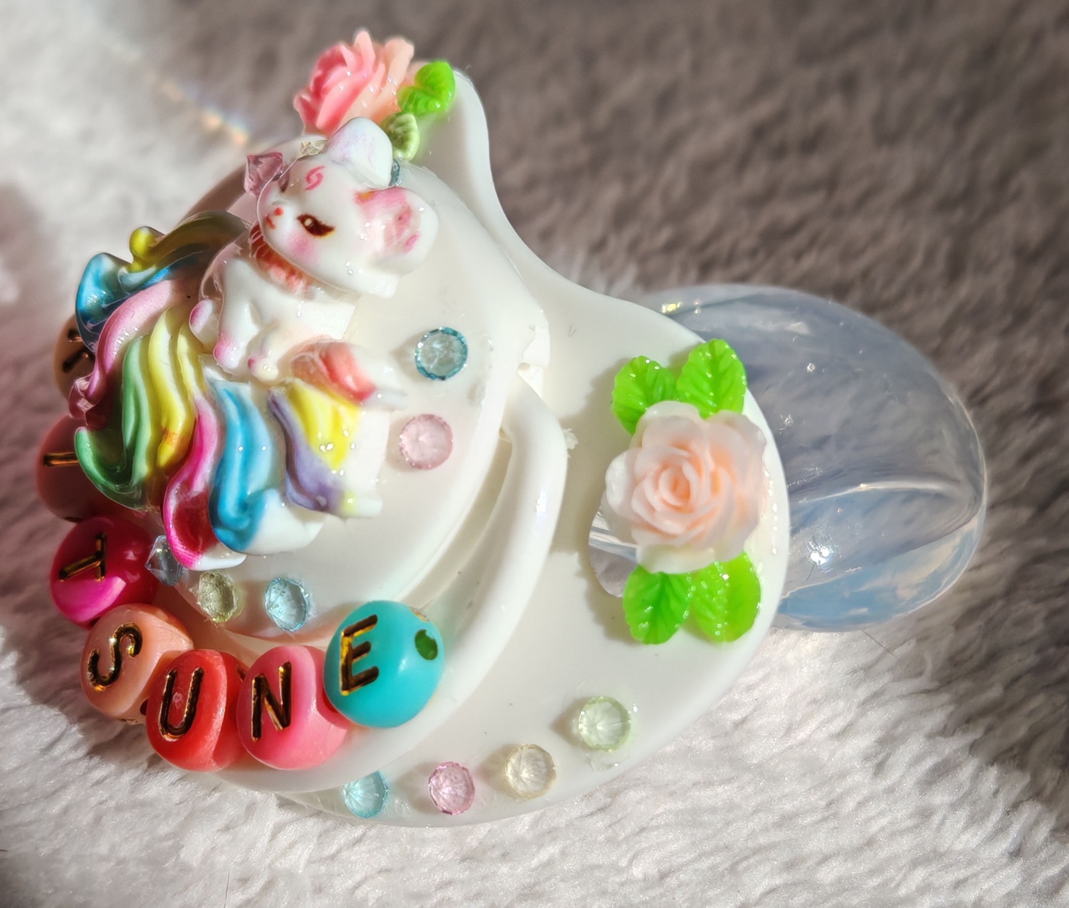 Kitsune – Tétine adulte décorée main – Image 5
